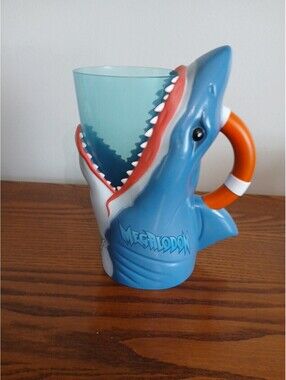 Monster Jam Megalodon Great White Shark Cup Mug Souvenir Bite Lights Flashing